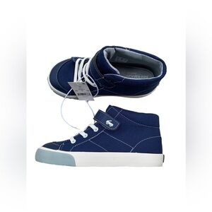 See Kai Run NWT Toddler Size 12 Belmont IIl Navy High Top Sneakers
